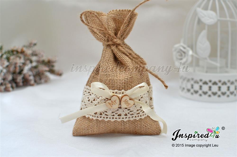 Burlap Favours